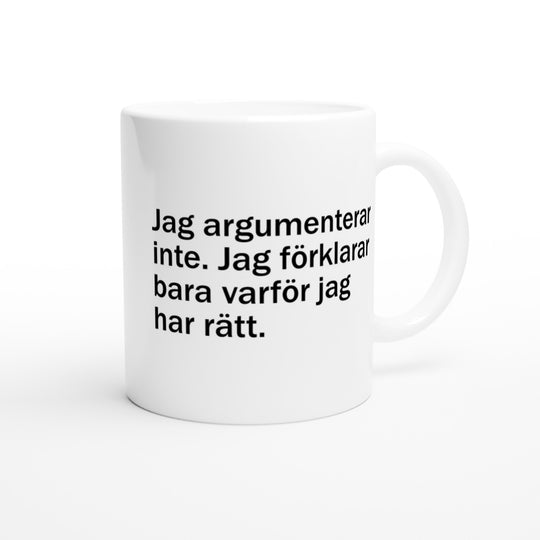 Jag argumenterar inte