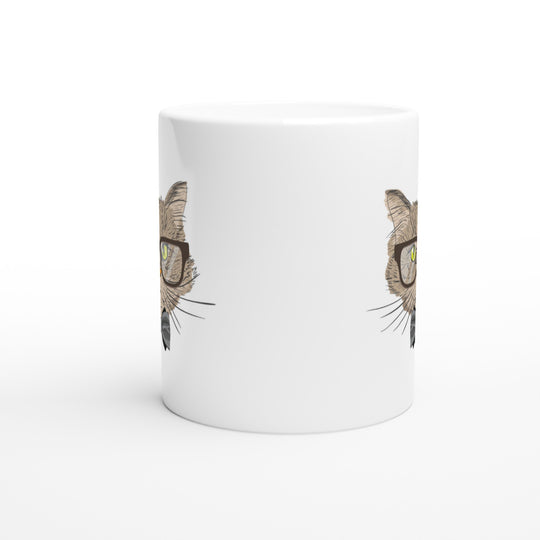 Katt med glasögon