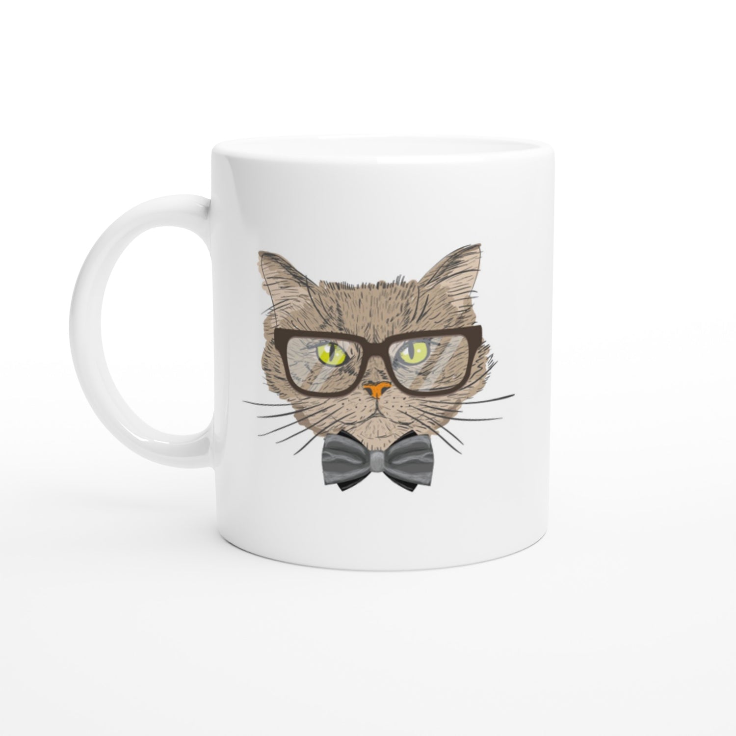 Katt med glasögon