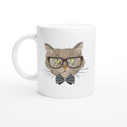 Katt med glasögon