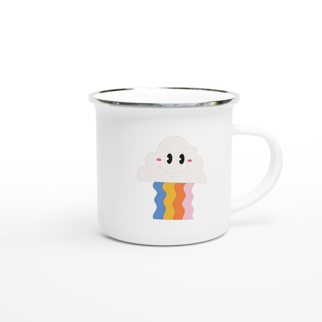 Glatt moln och regnbåge