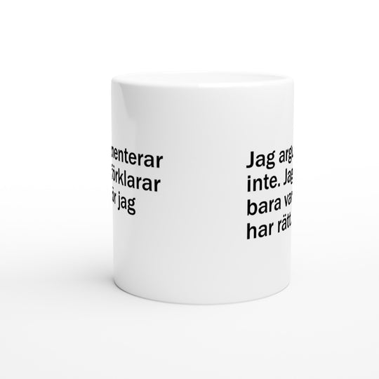 Jag argumenterar inte