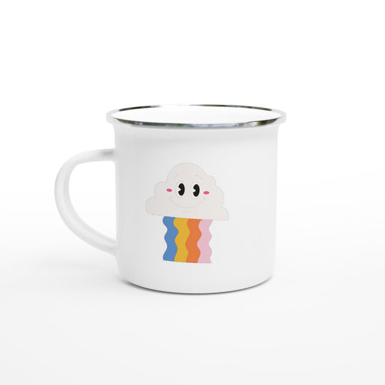 Glatt moln och regnbåge