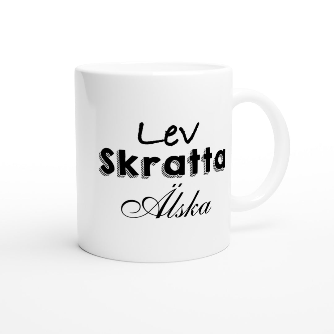 Lev skratta älska