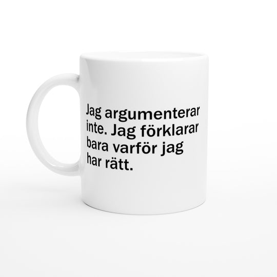 Jag argumenterar inte