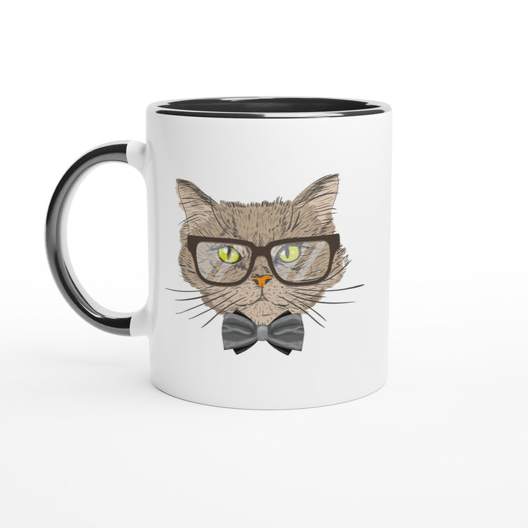 Katt med glasögon