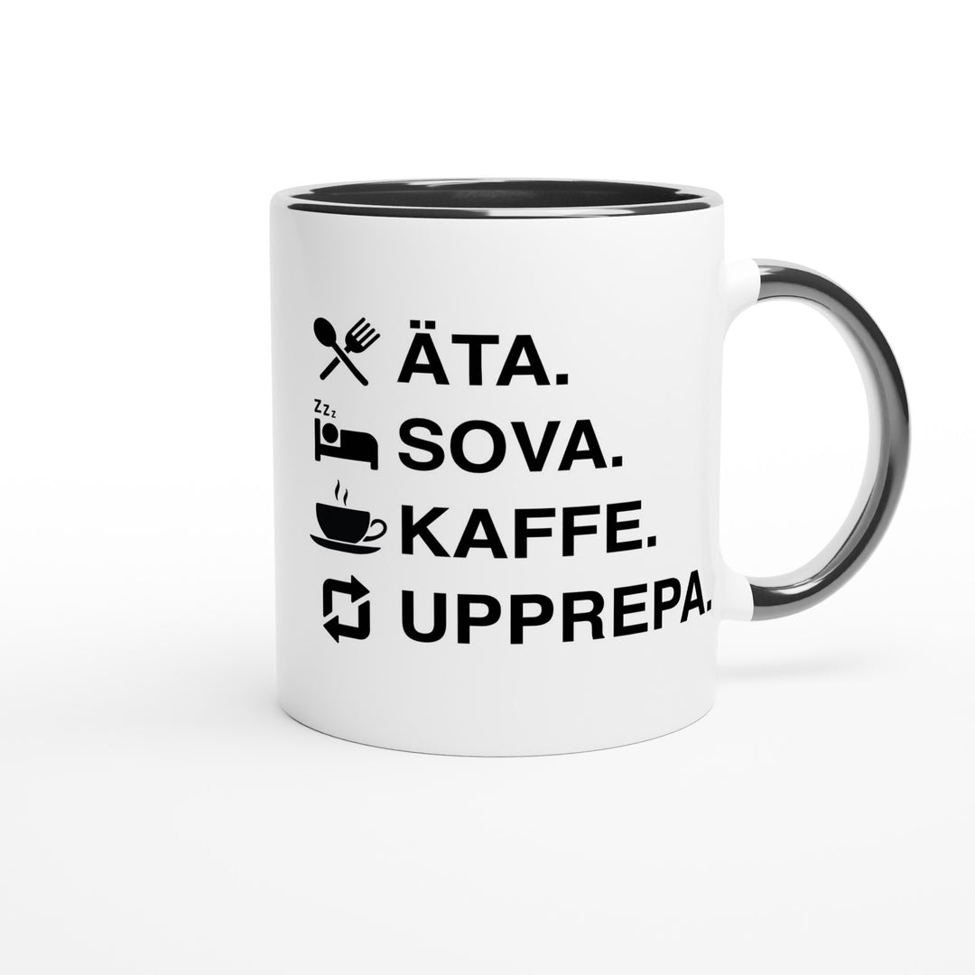 Äta. Sova. Kaffe. Upprepa.