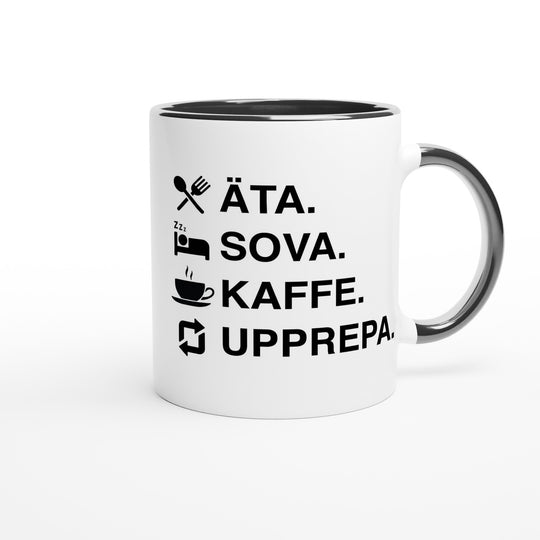 Äta. Sova. Kaffe. Upprepa.