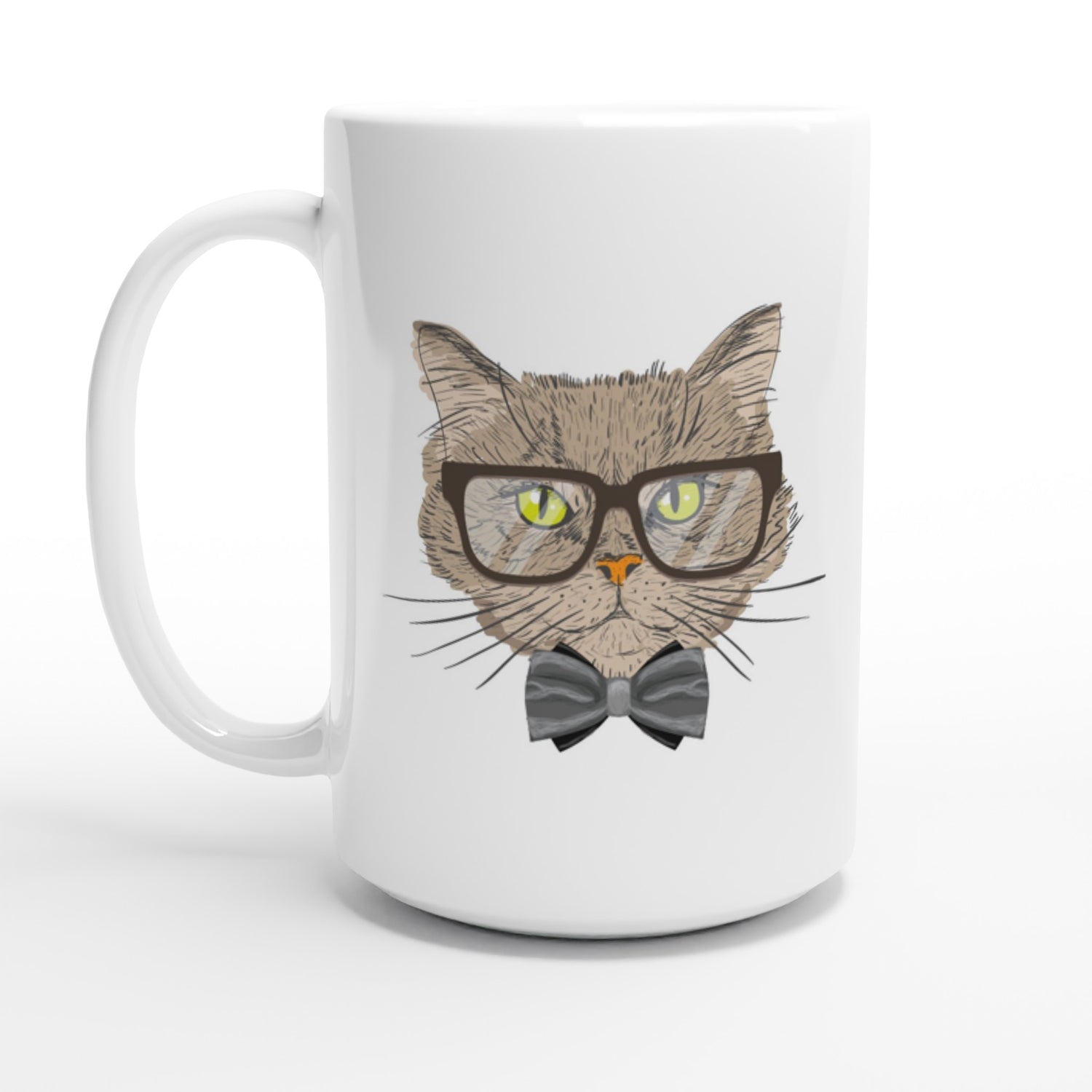 Katt med glasögon